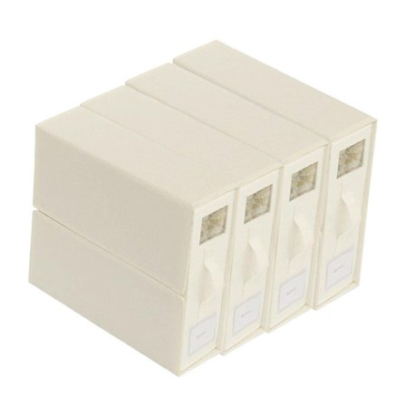 4 st Enkla Enfärgade Förvaringslådor Organizer Hemmakontor Förvaringslösning Kräm