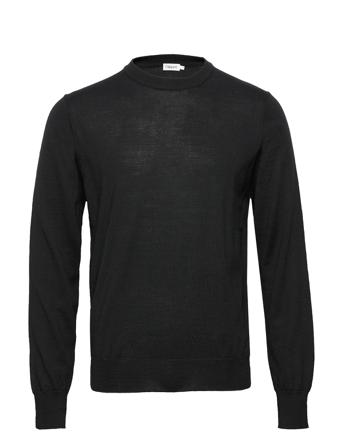 M. Merino Sweater Strikkegenser M. Rund Krage Svart Filippa K