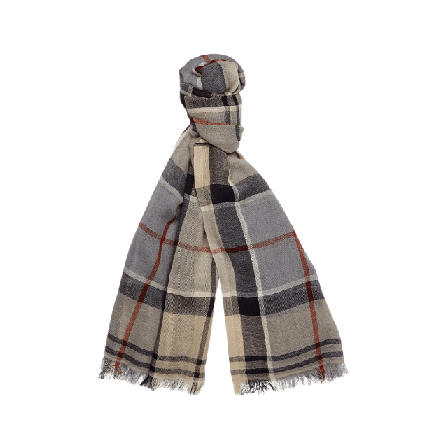 Barbour Welton Tartan Scarf Halsdukar & scarves Dam Grå ONESIZE