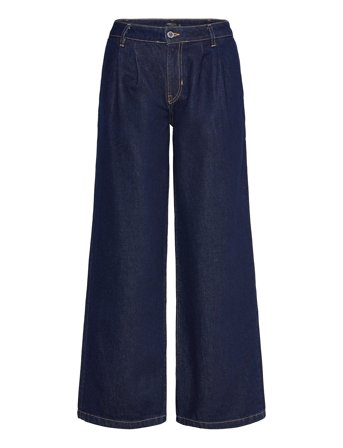 Mango | Rinse-Wash Wide Leg Jeans With Pleats | 42