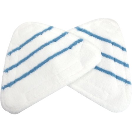 Damprenser puder sæt med 2 blå 29x20 cm udskiftningsklud med trekantet design kompatibel med alle mærker