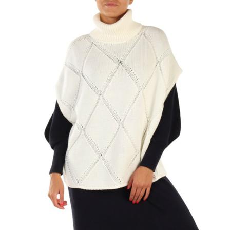 Fabiana Filippi, Turtlenecks Wit, Dames, Maat:S,wol