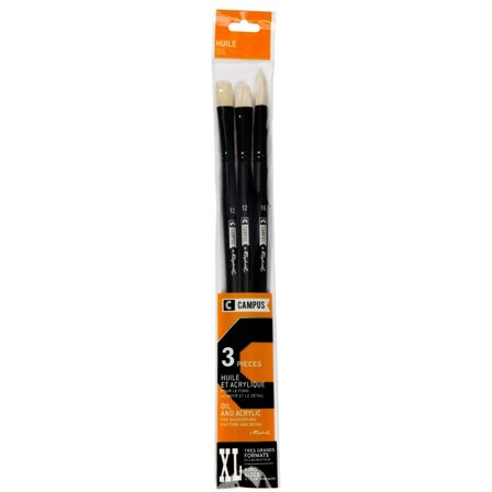 Raphaël Campus Oil Svinebustpensel 3-set XL