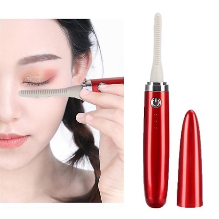 Electric Eyelash Curler Heated Lash Curler With Silicone Comb Brush 3 Temperature Gear