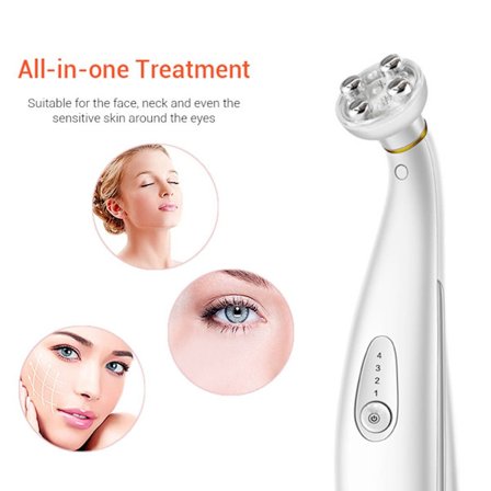 Eye Massager med värme och LED Photon RF Radio Frequency