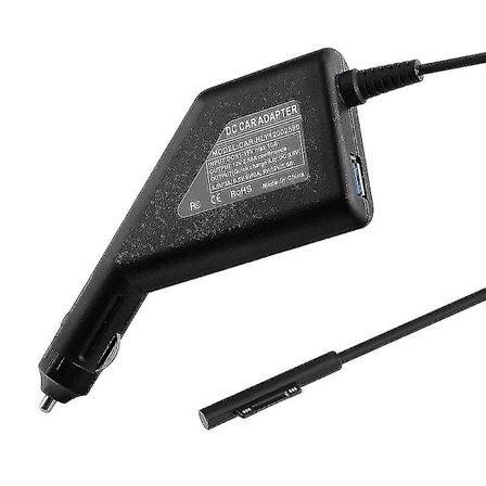 Billader for Surface Laptop i bil, 12v 2.58a for Surface Laptop med Qc3.0