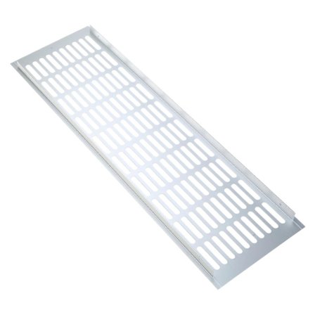 Luftventil Deksel Aluminiumlegeringer Ventilasjonsgitter Bred Ventil Perforert Plate Kompatibel med Garderober Komfyr Sko Skap 150x450mm