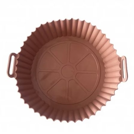 Silikonform Air Fryer, Återanvändningsbar Silikonform Air Fryer Silikonskål – Diskmaskinsäker