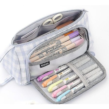 Monivärinen Suurikokoinen Kynäkotelo Kawaii Kynäkotelo Koulu Kynäkotelo Tarvikkeet Kynäpussi Koululaatikko Kynät Tarvikkeet