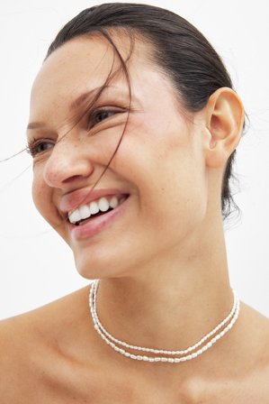 NA-KD Accessories Colliers À Petites Perles Doubles - Bijoux - Blanc - One Size