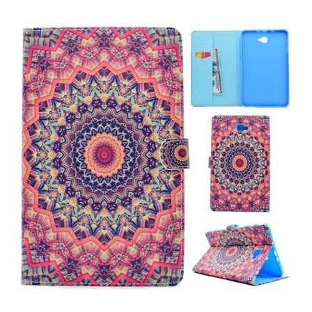 Samsung Galaxy Tab A 10.1 (2016) uniikki kotelo - Oranssi boheemi