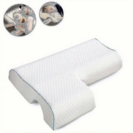 1 st Välvd Kudde Med Långsam Återhämtning Memory Foam För Par - Anti-tryck Handkudde För