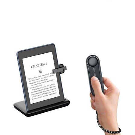 2025 Nyeste Store Kindle Stativ med Fjernkontroll Sidevender, Kindle Klikker Side