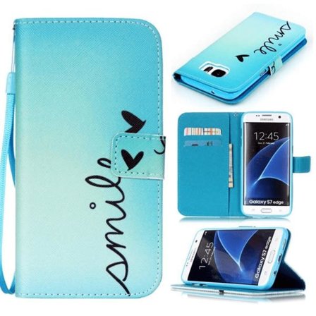 Plånboksfodral Samsung Galaxy S7 Edge - Smile