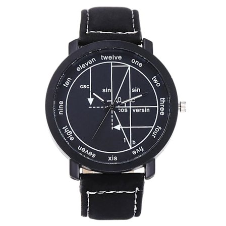 Engelsk skala geometrisk urskive mænd og kvinder casual mode kvarts ur