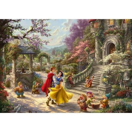Palapeli 1000 palaa: Thomas Kinkade: Disney, Lumikki - Tanssi prinssin kanssa