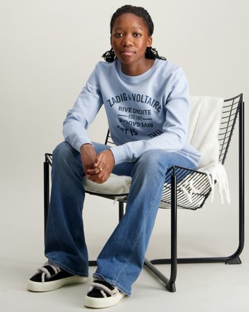 Zadig&Voltaire BASIC SWEATSHIRT Blå Tröjor Tjej - Kids Brand Store