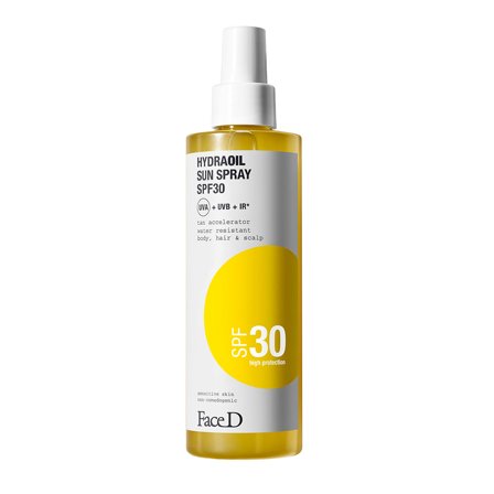 FaceD Hydraoil Spray Solare SPF30 200ml - Spray solare corpo alta prot.