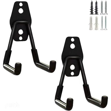 2,3"L 2,5"W Små Paket Tunga Tjänstverktygskrokar Väggmontering Garage Inomhus Utomhus Stege Hängande Tillbehör