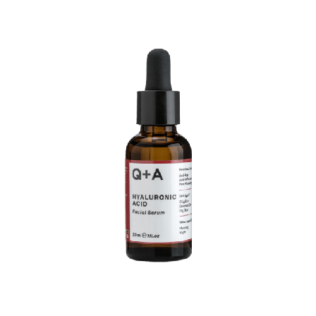 Q+A Hyaluronic Acid Facial Serum & specialbehandling Unisex Röd 30 ML