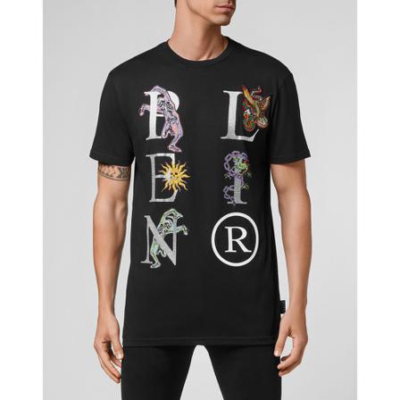 Philipp Plein T-Shirts , Zwart , Heren , Maat: M