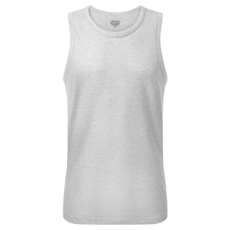 FlexFeel | Jasnoszary bawełniany podkoszulek dla mężczyzn - Podkoszulki