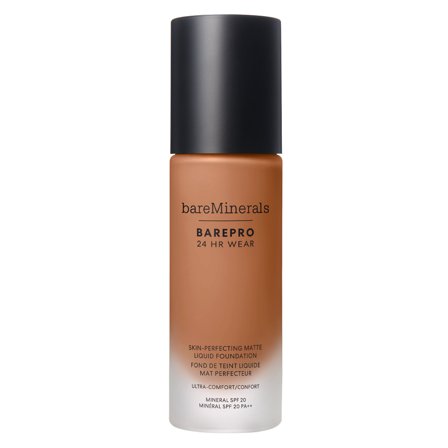 bareMinerals BAREPRO 24 HR WEAR Skin-Perfecting Matte Liquid Foundation Medium Deep 45 Neutral 30ml - Fondotinta liquido