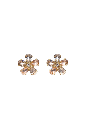 May Silk Earrings Gold Silk Combo