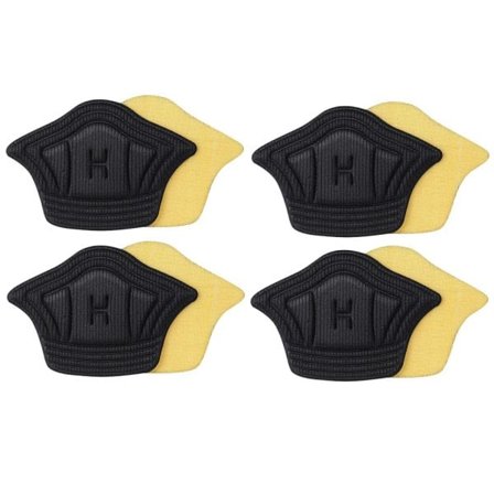 Selvklæbende hælbeskyttere til sko - Sort 4 par