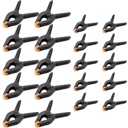 Sæt med 20 fjederklemmer, gør-det-selv-værktøjsklemmer, klemmer til træværksted fotografering - 2 tommer / 3 tommer