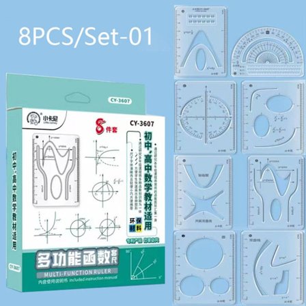 8 STK/sett linjal gradskive 01 01