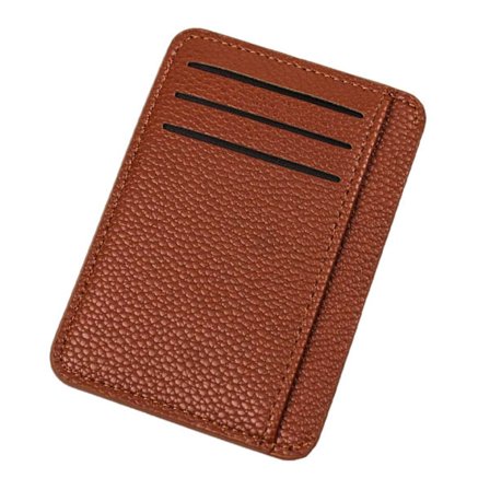 Rummelig kortholder 9 Pocket Wallet Kreditkort Holder Læder Brun