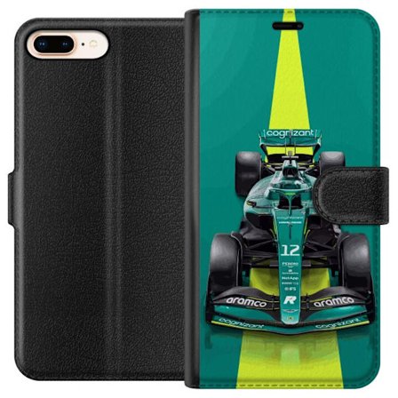 Kompatibel Tegnebogsetui til Apple Apple iPhone 7 Plus Aston Martin Formel 1 bil i grønt racerkoncept med moderne studiostemning