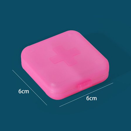 Pilleæske Pilleopbevaringsæske Bærbar Daily Cross Pilleæske Medicin