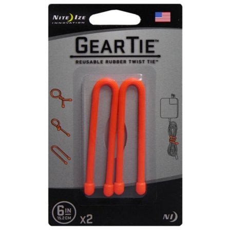 Nite Ize Gear Tie 6 other equipment Orange OneSize