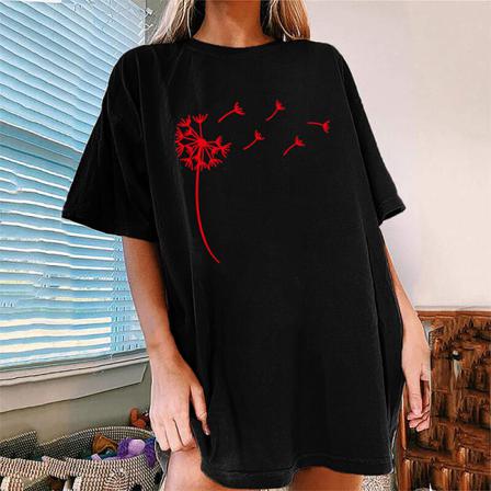 Kortärmad T-shirt För Kvinnor Boho Pullover