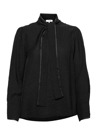 Jilla Ls Blouse Black A-View