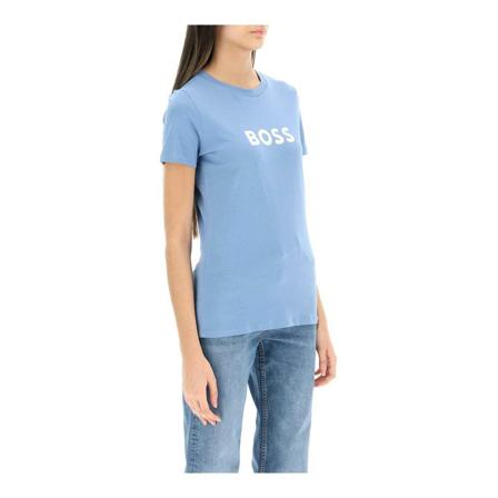 Boss, T-Shirts Blauw, Dames, Maat:XS