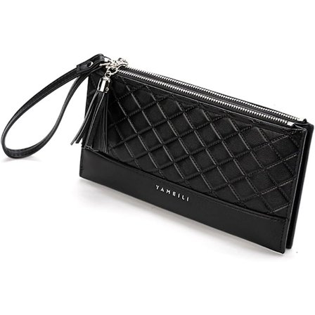 Plånbok Dam, Stor Damplånbok, Läderplånbok Dam, Plånböcker och Korthållare Dam, Svart Plånbok