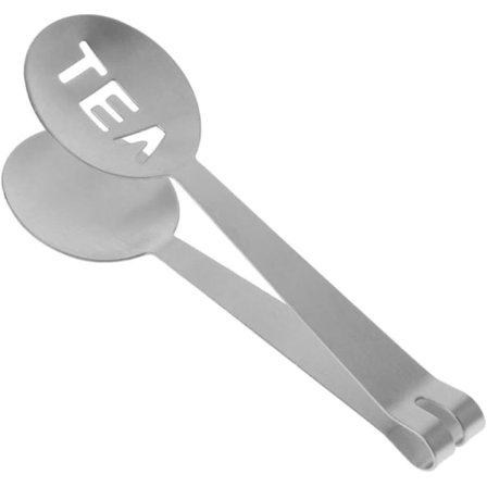 Teepussin puristin, siivilä ja suodatin ruostumattomasta teräksestä