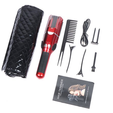 Delade toppar Hårtrimmer Styling Tool Hår ter Shaper Hair Razor Black