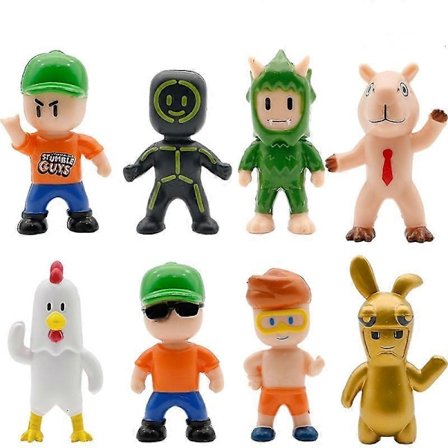 Stumble Guys -toimintahahmo Kawaii Anime PVC Pelihahmo Veistossetti Moninpeli Tyypin Kokoelma Lasten Syntymäpäivälahja Leikki