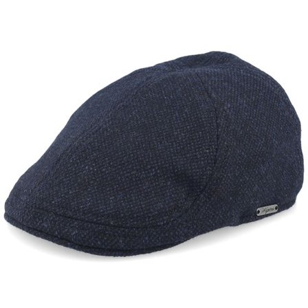 Wigéns - Blå flatcap Keps - Pub Cap Navy Flat Cap @ Hatstore