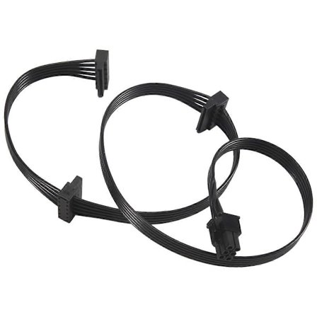PCIe 6Pin Hane till 3 SATA Strömförsörjningskabel för Focus Plus FOCUS+ Serien 850PX 750PX 650PX 550PX PSU