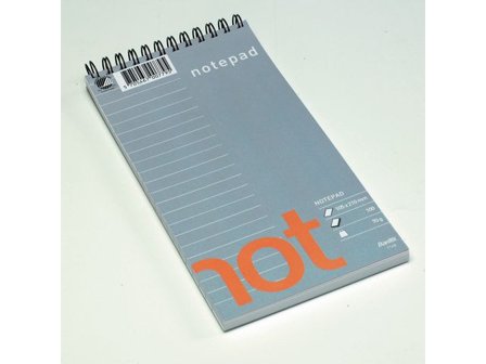 Bantex Spiralblock 105x210mm 100 blad linjerad - Lyreco - Kontorsmaterial - Block och anteckningsböcker - Spiralblock