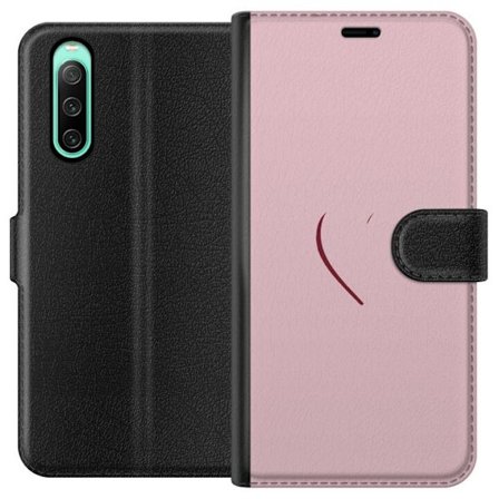 Kompatibel Tegnebogsetui til Sony Sony Xperia 10 IV SoftPinkLove
