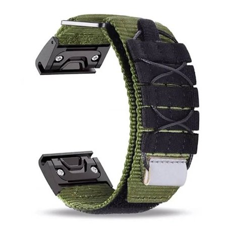 Nylon Loop Armbandsrem GRÖN FÖR GARMIN 22MM FÖR grön För Garmin 22mm-För Garmin 22mm