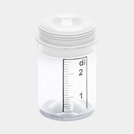 Copo medidor Nordiska Plast, transparente/branco, 250 ml