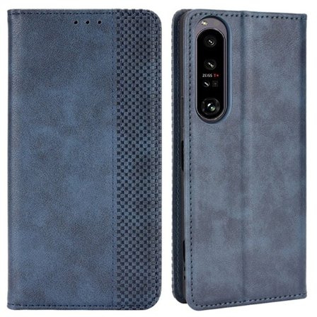 Bofink Vintage läder Sony Xperia 1 IV fodral - Blå