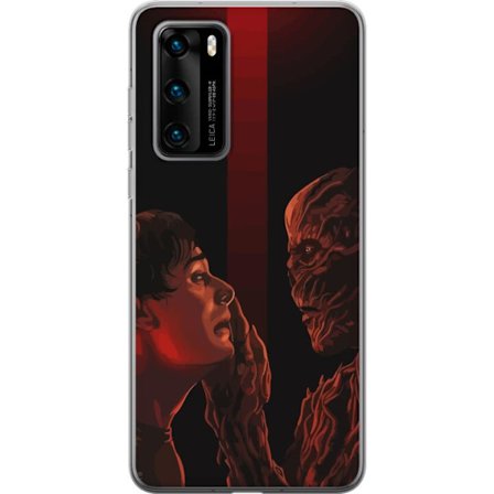 Kompatibel Mobilcover til Huawei Huawei P40 Mørk fantasyillustration, der viser mødet mellem menneske og monster med stærkt drama og psykologisk in